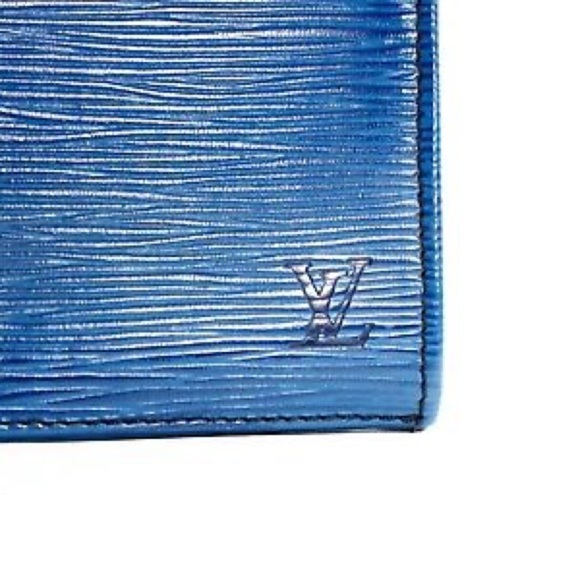 Louis Vuitton Epi Leather Blue Lena 28 Blue Clutch Crossbody Bag - Picture 14 of 15